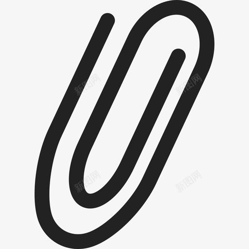 回形针商务通用05图标svg_新图网 https://ixintu.com 商务 回形针 通用05