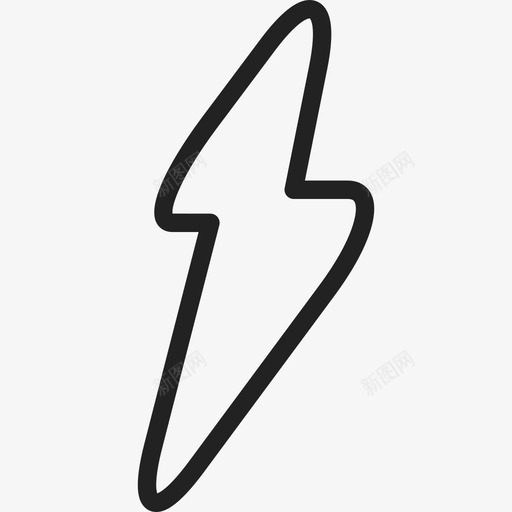 雷电天气通用12图标svg_新图网 https://ixintu.com 天气 通用12 雷电