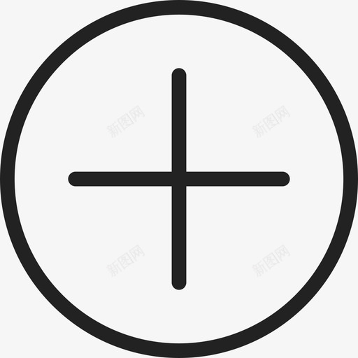 加号按钮接口ios7ultralight图标svg_新图网 https://ixintu.com ios7ultralight 加号按钮 接口