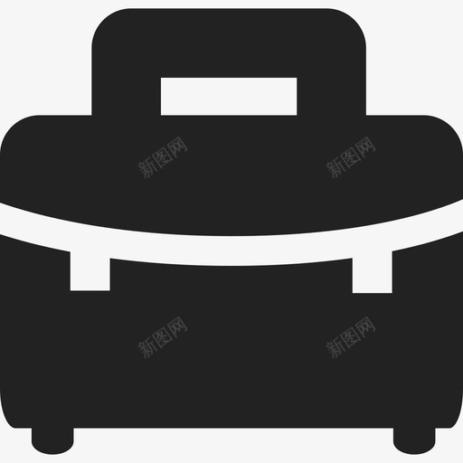封闭式黑色公文包时尚通用11图标svg_新图网 https://ixintu.com 封闭式黑色公文包 时尚 通用11