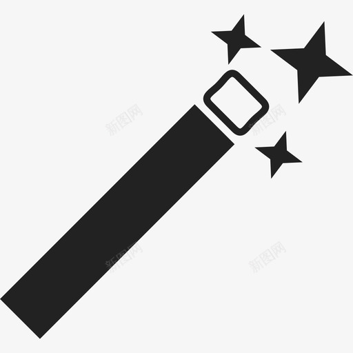 带火花的魔杖界面ios7填充2图标svg_新图网 https://ixintu.com ios7填充2 带火花的魔杖 界面