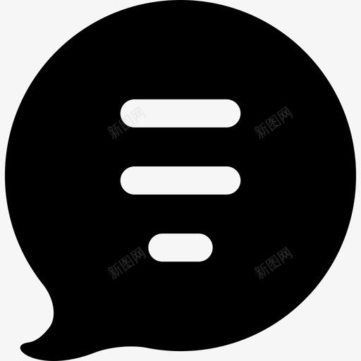 信息泡沫社交通用03图标svg_新图网 https://ixintu.com 信息泡沫 社交 通用03