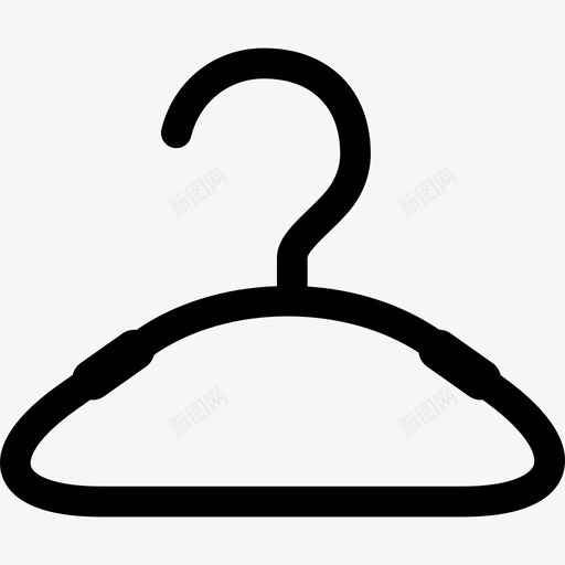 衣架工具和器具通用05图标svg_新图网 https://ixintu.com 工具和器具 衣架 通用05