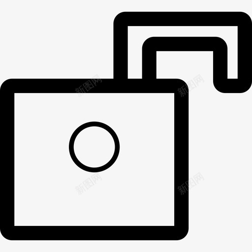 打开挂锁接口通用04图标svg_新图网 https://ixintu.com 打开挂锁 接口 通用04