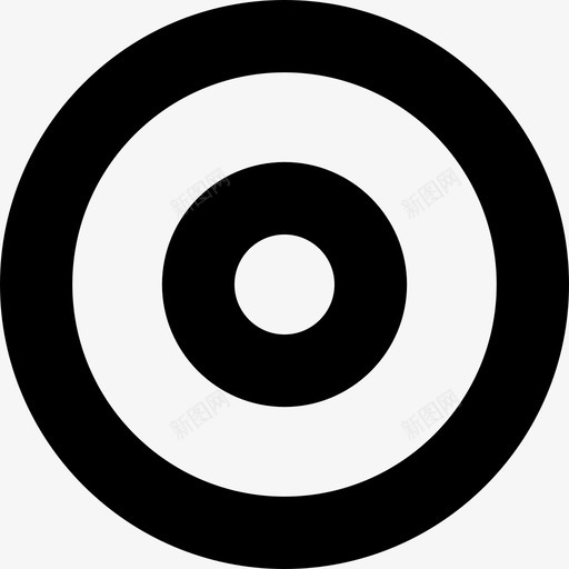 圆形靶心形状通用07图标svg_新图网 https://ixintu.com 圆形靶心 形状 瞄准准心 通用07