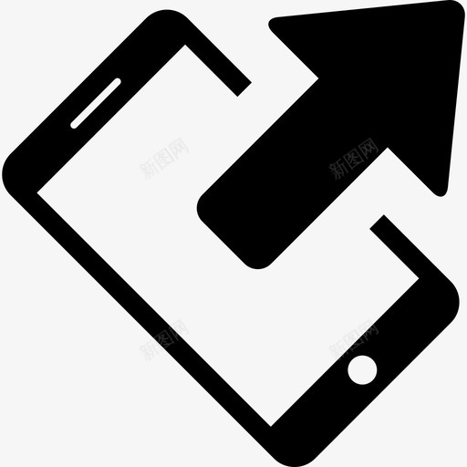 智能手机发送数据工具和工具电话图标svg_新图网 https://ixintu.com 工具和工具 智能手机发送数据 电话图标