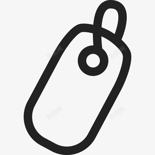 带绳标签通用05图标svg_新图网 https://ixintu.com 带绳标签 通用05