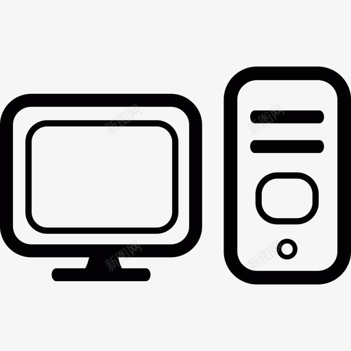 Pc和显示器计算机多媒体图标svg_新图网 https://ixintu.com Pc和显示器 多媒体 计算机