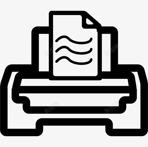 计算机打印机工具和器具通用04图标svg_新图网 https://ixintu.com 工具和器具 计算机打印机 通用04