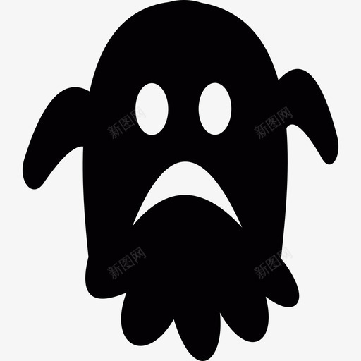 悲伤的鬼魂2013年万圣节图标svg_新图网 https://ixintu.com 2013年万圣节 悲伤的鬼魂