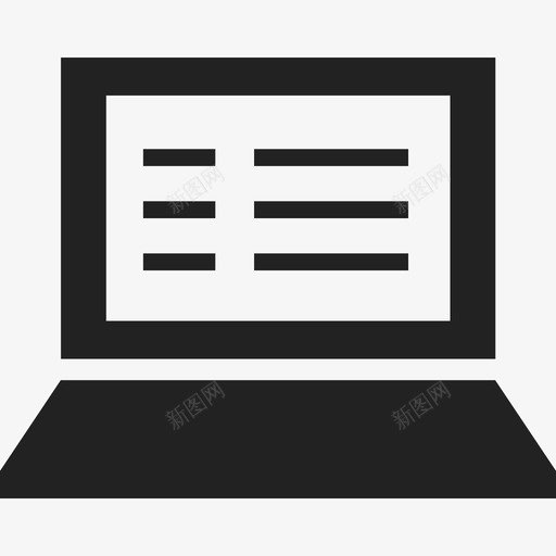 书写笔记本电脑webdevseo填充图标svg_新图网 https://ixintu.com webdevseo 书写笔记本电脑 填充