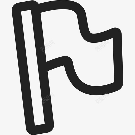 旗杆上的旗子旗子通用04图标svg_新图网 https://ixintu.com 旗子 旗杆上的旗子 通用04