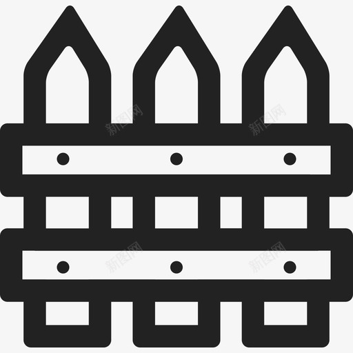 木栅栏建筑通用04图标svg_新图网 https://ixintu.com 建筑 木栅栏 通用04