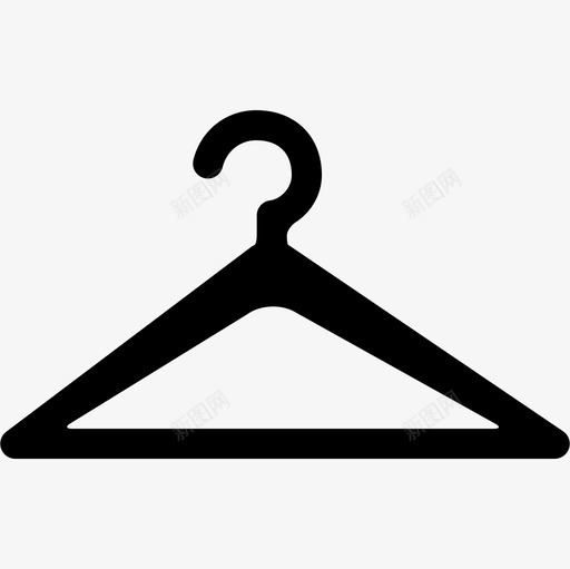 衣架工具和器具通用04图标svg_新图网 https://ixintu.com 工具和器具 衣架 通用04