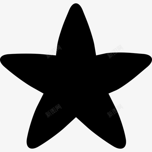 黑色圆形星形形状通用02图标svg_新图网 https://ixintu.com 形状 通用02 黑色圆形星形