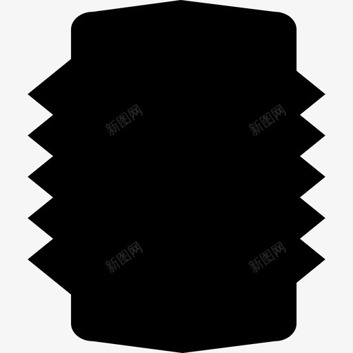 有锯齿边的长方形武器盾牌图标svg_新图网 https://ixintu.com 有锯齿边的长方形 武器 盾牌