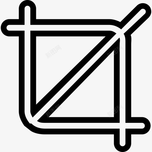 相交线形状ios7黑色2图标svg_新图网 https://ixintu.com ios7黑色2 形状 相交线