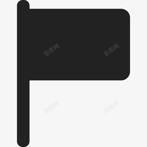 长方形黑旗地图和旗帜通用14图标svg_新图网 https://ixintu.com 地图和旗帜 通用14 长方形黑旗