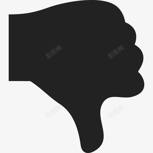 大拇指向下手势ios7集合填充2图标svg_新图网 https://ixintu.com ios7集合填充2 大拇指向下 手势