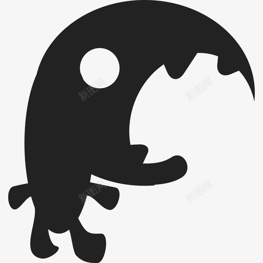 大嘴怪动物怪兽图标svg_新图网 https://ixintu.com 动物 大嘴怪 怪兽