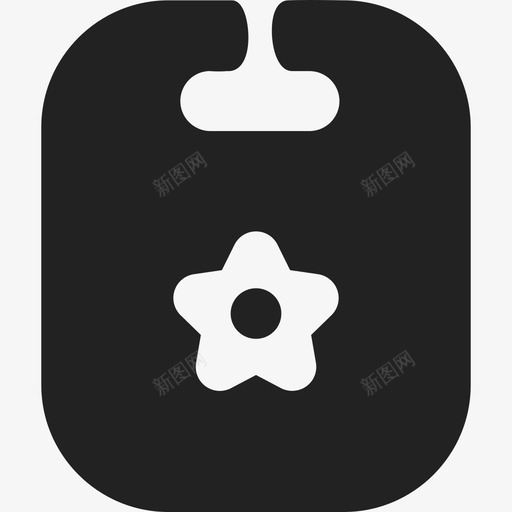 花朵图案婴儿围兜时尚ios7套装填充2图标svg_新图网 https://ixintu.com ios7套装填充2 时尚 花朵图案婴儿围兜