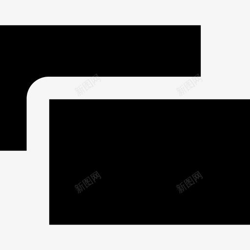 重叠矩形形状ios7高级填充图标svg_新图网 https://ixintu.com ios7高级填充 形状 重叠矩形