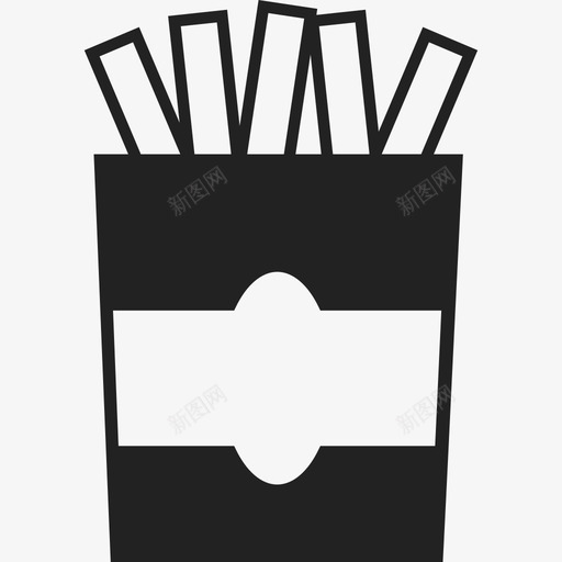 薯条盒食品ios7装2图标svg_新图网 https://ixintu.com ios7装2 薯条盒 食品