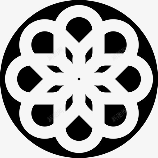 装饰花界面ios7高级填充图标svg_新图网 https://ixintu.com ios7高级填充 界面 装饰花