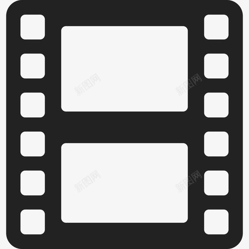 胶片带照片多媒体通用14图标svg_新图网 https://ixintu.com 多媒体 胶片带照片 通用14