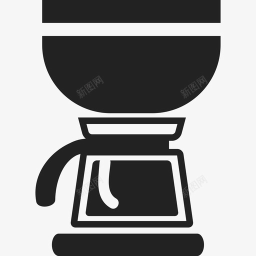 咖啡壶和过滤器食物食物图标svg_新图网 https://ixintu.com 咖啡壶和过滤器 食物 食物图标