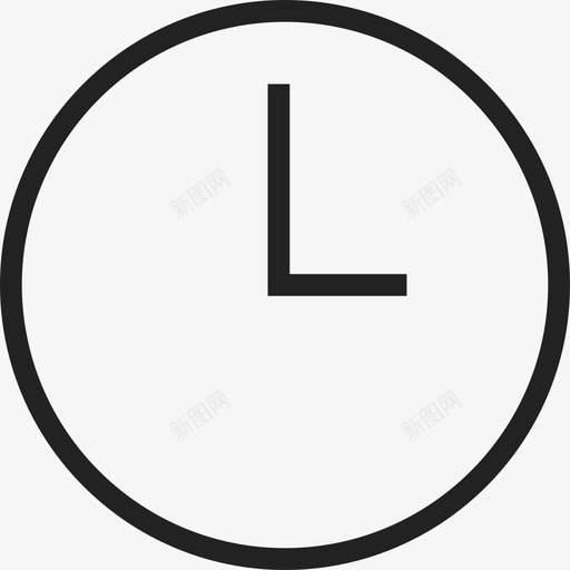 圆形挂钟工具和器具ios7超轻2图标svg_新图网 https://ixintu.com ios7超轻2 圆形挂钟 工具和器具