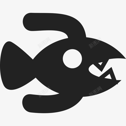 鱼怪动物怪兽图标svg_新图网 https://ixintu.com 动物 怪兽 鱼怪