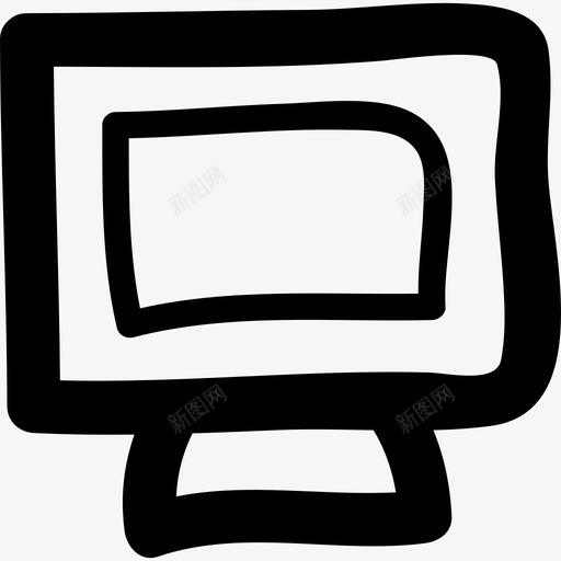 绘制计算机屏幕计算机通用08图标svg_新图网 https://ixintu.com 绘制计算机屏幕 计算机 通用08
