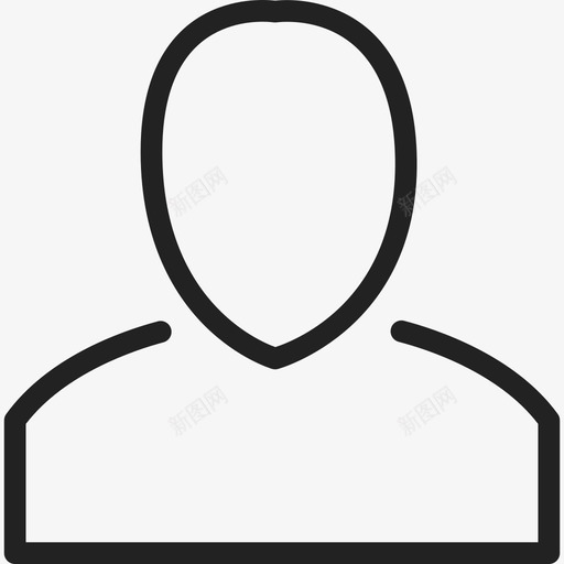 空白用户档案社交通用13图标svg_新图网 https://ixintu.com 社交 空白用户档案 通用13