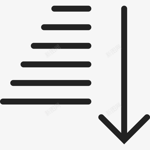 向下箭头和纹理线建筑箭头包图标svg_新图网 https://ixintu.com 向下箭头和纹理线 建筑 箭头包