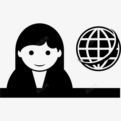 《地球环球报》《人物》《新闻报》女记者图标svg_新图网 https://ixintu.com 《人物》 《地球环球报》 《新闻报》女记者
