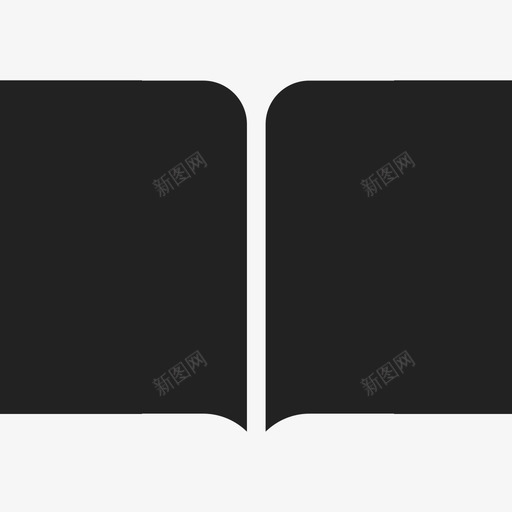 开卷教育ios7黑色图标svg_新图网 https://ixintu.com ios7黑色 开卷 教育