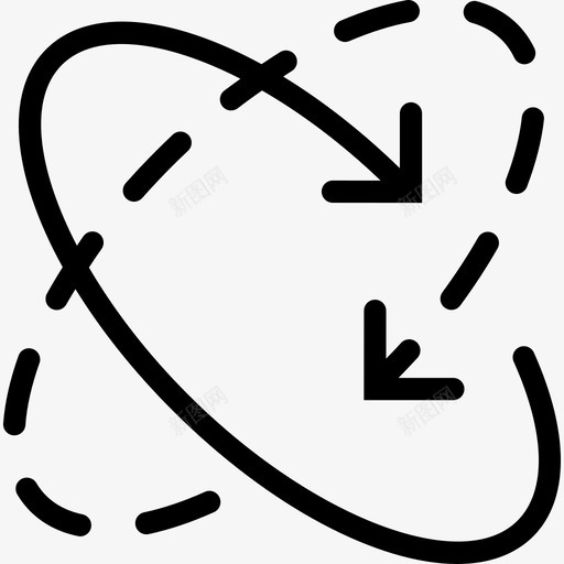圆形会聚箭头箭头箭头包图标svg_新图网 https://ixintu.com 圆形会聚箭头 箭头 箭头包