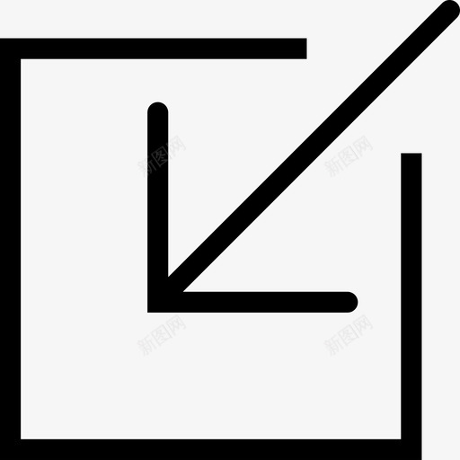 箭头在正方形内箭头箭头包图标svg_新图网 https://ixintu.com 箭头 箭头包 箭头在正方形内