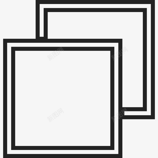 两个重叠的正方形形状ios7高级填充2图标svg_新图网 https://ixintu.com ios7高级填充2 两个重叠的正方形 形状