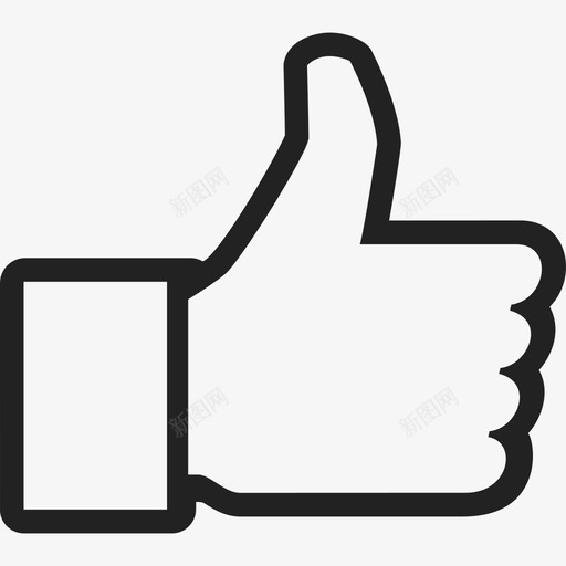 大拇指社交facebook包图标svg_新图网 https://ixintu.com facebook包 大拇指 社交