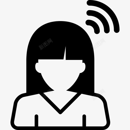 女孩界面用户设置图标svg_新图网 https://ixintu.com 女孩 用户设置 界面