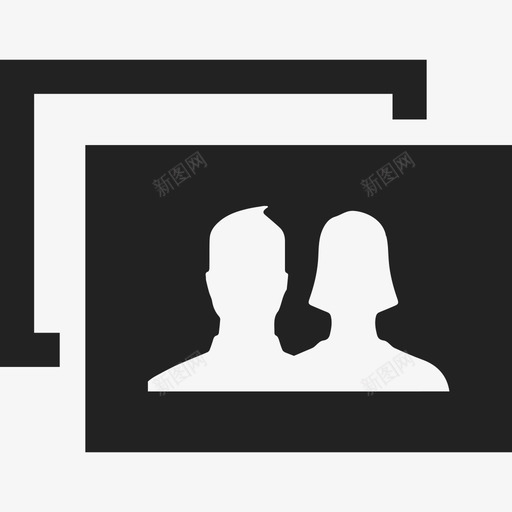 情侣相框社交facebook软件包图标svg_新图网 https://ixintu.com facebook软件包 情侣相框 社交