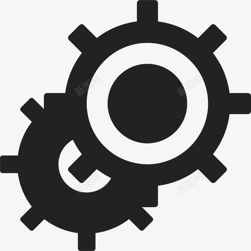 两个齿轮运输ios7高级填充2图标svg_新图网 https://ixintu.com ios7高级填充2 两个齿轮 运输