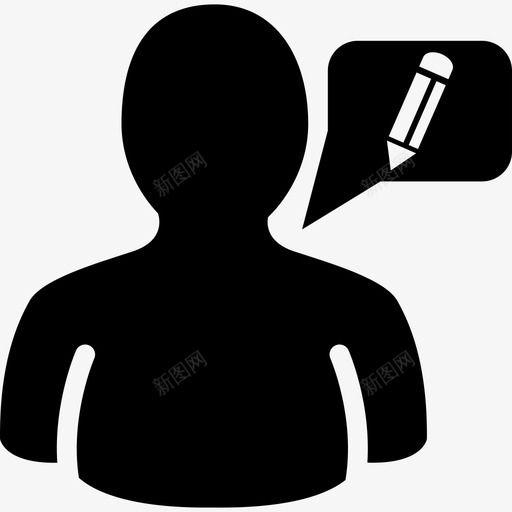 用户社交个人资料图标svg_新图网 https://ixintu.com 个人资料 用户 社交