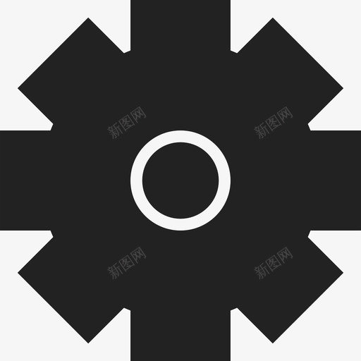 大齿轮ios7litefill2图标svg_新图网 https://ixintu.com ios7 lite fill 2 大齿轮