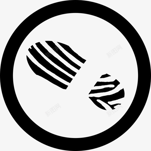 脚印形状图标svg_新图网 https://ixintu.com 形状 脚印