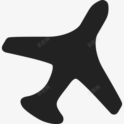 飞行中的飞机运输通用07图标svg_新图网 https://ixintu.com 运输 通用07 飞行中的飞机