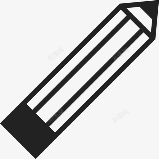 铅笔指向上接口ios7高级填充2图标svg_新图网 https://ixintu.com ios7高级填充2 接口 铅笔指向上
