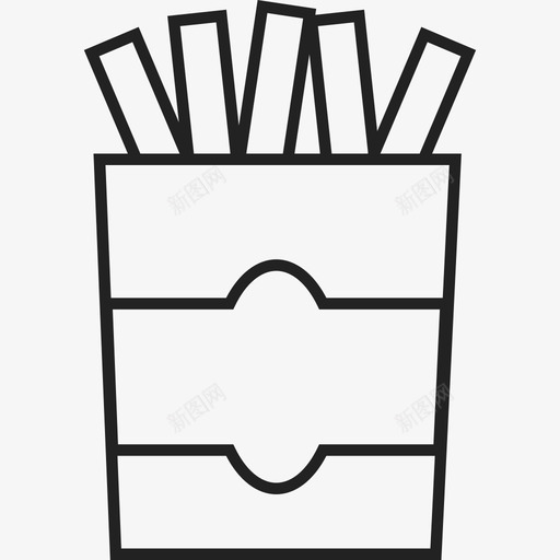 炸薯条食品ios7套装2图标svg_新图网 https://ixintu.com ios7套装2 炸薯条 食品